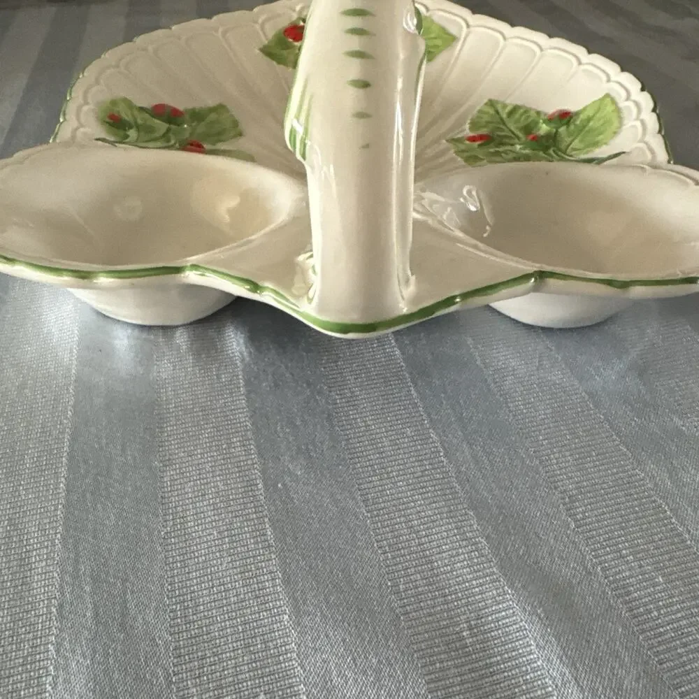 MOTTAHEDEH Design ITALY Porcelain Tray Strawberry Design